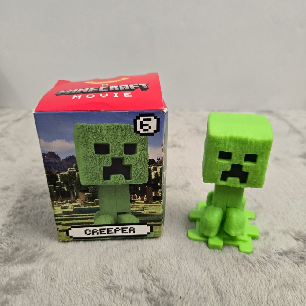McDonalds A Minecraft Movie Creeper Happy Meal Toy Figure 2025 With Box